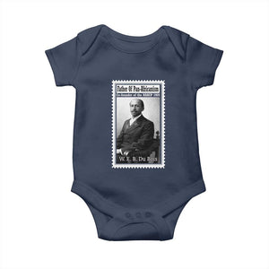 Vintage Stamp W E B Du Bois Baby Onesie Black Thought Leader TS12 Navy Print Your Wear