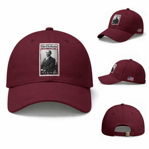 Vintage Stamp W E B Du Bois Baseball Cap Black Thought Leader TS12 Baseball Cap Universal Fit Maroon Print Your Wear