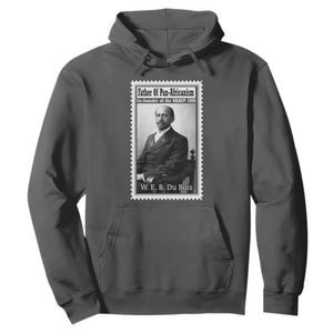 Vintage Stamp W E B Du Bois Hoodie Black Thought Leader TS12 Dark Heather Print Your Wear