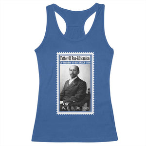Vintage Stamp W E B Du Bois Racerback Tank Top Black Thought Leader TS12 Royal Blue Print Your Wear