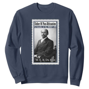 Vintage Stamp W E B Du Bois Sweatshirt Black Thought Leader TS12 Navy Print Your Wear