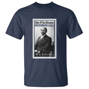 Vintage Stamp W E B Du Bois T Shirt Black Thought Leader TS12 Navy Print Your Wear