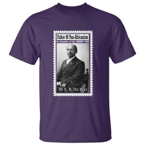 Vintage Stamp W E B Du Bois T Shirt Black Thought Leader TS12 Purple Print Your Wear