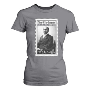 Vintage Stamp W E B Du Bois T Shirt For Women Black Thought Leader TS12 Charcoal Print Your Wear