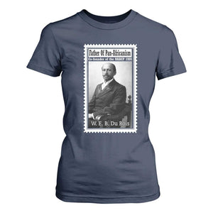 Vintage Stamp W E B Du Bois T Shirt For Women Black Thought Leader TS12 Navy Print Your Wear