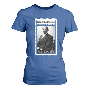 Vintage Stamp W E B Du Bois T Shirt For Women Black Thought Leader TS12 Royal Blue Print Your Wear
