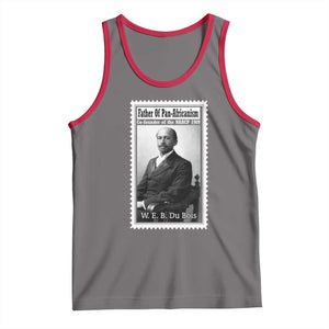 Vintage Stamp W E B Du Bois Tank Top Black Thought Leader TS12 Deep Heather Red Print Your Wear
