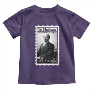 Vintage Stamp W E B Du Bois Toddler T Shirt Black Thought Leader TS12 Purple Print Your Wear