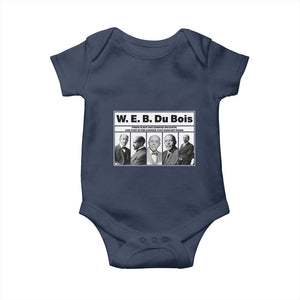 W E B Du Bois Quote Baby Onesie There Is But One Coward On Earth TS12 Navy Print Your Wear