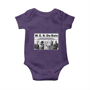W E B Du Bois Quote Baby Onesie There Is But One Coward On Earth TS12 Purple Print Your Wear