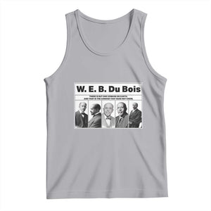 W E B Du Bois Quote Tank Top There Is But One Coward On Earth TS12 Athletic Heather Print Your Wear