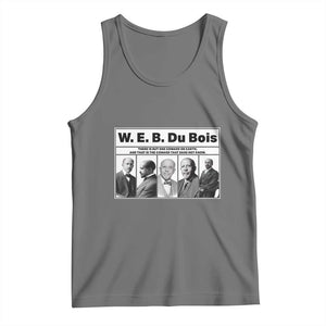 W E B Du Bois Quote Tank Top There Is But One Coward On Earth TS12 Black Heather Print Your Wear