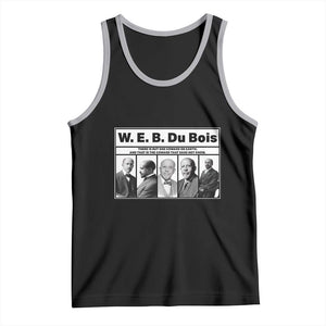 W E B Du Bois Quote Tank Top There Is But One Coward On Earth TS12 Black Athletic Heather Print Your Wear
