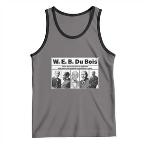 W E B Du Bois Quote Tank Top There Is But One Coward On Earth TS12 Deep Heather Black Print Your Wear