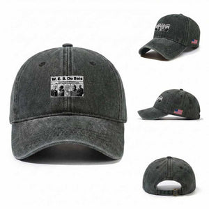 W E B Du Bois Quote Washed Cotton Baseball Cap There Is But One Coward On Earth TS12 Washed Cap Universal Fit Dark Green Print Your Wear
