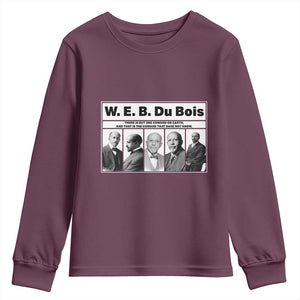 W E B Du Bois Quote Youth Sweatshirt There Is But One Coward On Earth TS12 Maroon Print Your Wear