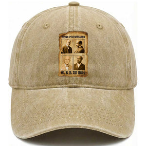 W E B Du Bois Washed Cotton Baseball Cap African American History Gift TS12 Print Your Wear