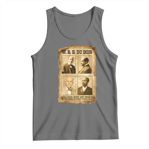 Education Must Teach Life W E B Du Bois Quote Tank Top TS12 Black Heather Print Your Wear