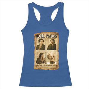 One Person Can Change The World Quote Racerback Tank Top Rosa Parks Legacy TS12 Royal Blue Print Your Wear