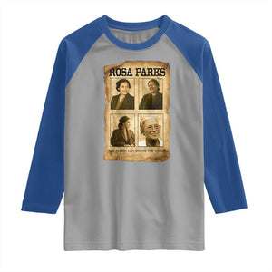 One Person Can Change The World Quote Raglan Shirt Rosa Parks Legacy TS12 Sport Gray Royal Print Your Wear