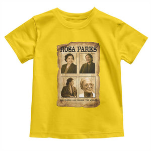 One Person Can Change The World Quote Toddler T Shirt Rosa Parks Legacy TS12 Daisy Print Your Wear
