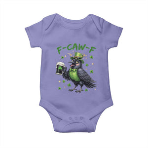 F Caw F Raven Lover Baby Onesie Funny St Patricks Day Gift TS12 Violet Print Your Wear