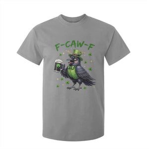 F Caw F Raven Lover T Shirt For Kid Funny St Patricks Day Gift TS12 Sport Gray Print Your Wear