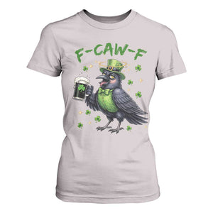 F Caw F Raven Lover T Shirt For Women Funny St Patricks Day Gift TS12 Ice Gray Print Your Wear