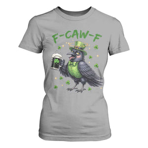 F Caw F Raven Lover T Shirt For Women Funny St Patricks Day Gift TS12 Sport Gray Print Your Wear