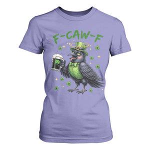 F Caw F Raven Lover T Shirt For Women Funny St Patricks Day Gift TS12 Violet Print Your Wear
