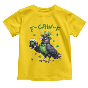 F Caw F Raven Lover Toddler T Shirt Funny St Patricks Day Gift TS12 Daisy Print Your Wear