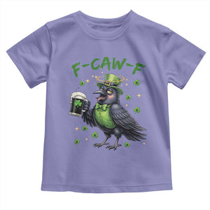 F Caw F Raven Lover Toddler T Shirt Funny St Patricks Day Gift TS12 Violet Print Your Wear