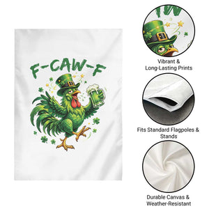 F Caw F Drunk Irish Chicken Garden Flag Funny St Patricks Day Gift TS12 Print Your Wear