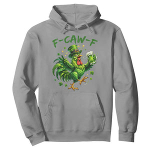 F Caw F Drunk Irish Chicken Hoodie Funny St Patricks Day Gift TS12 Sport Gray Print Your Wear