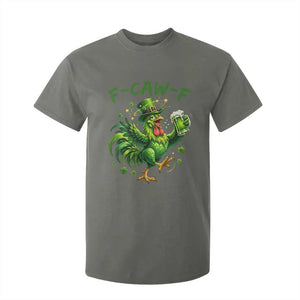 F Caw F Drunk Irish Chicken T Shirt For Kid Funny St Patricks Day Gift TS12 Military Green Print Your Wear
