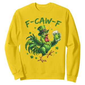 F Caw F Drunk Irish Chicken Sweatshirt Funny St Patricks Day Gift TS12 Daisy Print Your Wear