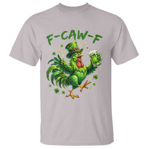 F Caw F Drunk Irish Chicken T Shirt Funny St Patricks Day Gift TS12 Ice Gray Print Your Wear