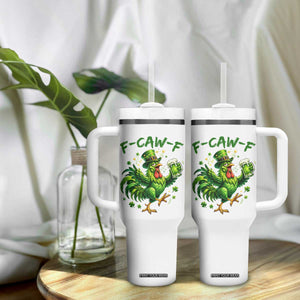 F Caw F Drunk Irish Chicken Tumbler With Handle Funny St Patricks Day Gift TS12 Print Your Wear