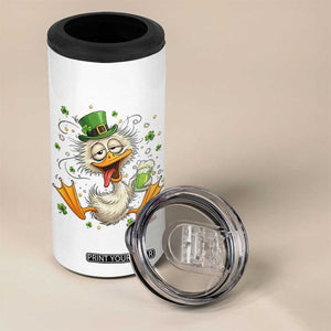 Funny Drunk Irish Duck 4 in 1 Can Cooler Tumbler St Patricks Day Gift TS12 Print Your Wear