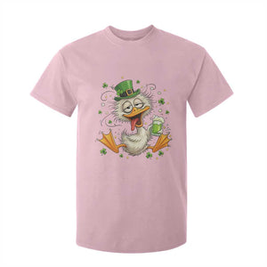 Funny Drunk Irish Duck T Shirt For Kid St Patricks Day Gift TS12 Light Pink Print Your Wear