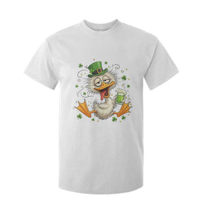 Funny Drunk Irish Duck T Shirt For Kid St Patricks Day Gift TS12 White Print Your Wear
