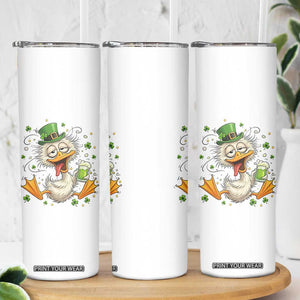 Funny Drunk Irish Duck Skinny Tumbler St Patricks Day Gift TS12 Print Your Wear