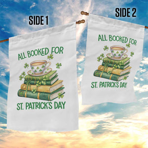 All Booked For St Patricks Day Garden Flag Gift For Book Lovers TS12 Print Your Wear