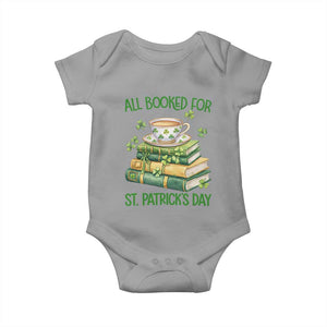 All Booked For St Patricks Day Baby Onesie Gift For Book Lovers TS12 Sport Gray Print Your Wear