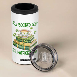 All Booked For St Patricks Day 4 in 1 Can Cooler Tumbler Gift For Book Lovers TS12 Print Your Wear