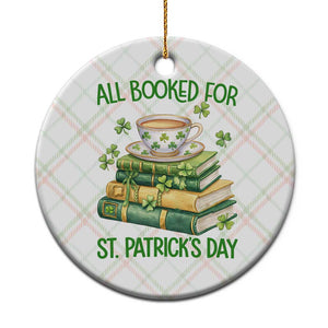 All Booked For St Patricks Day Ceramic Ornament Gift For Book Lovers TS12 1pc Christmas Plaid Print Your Wear