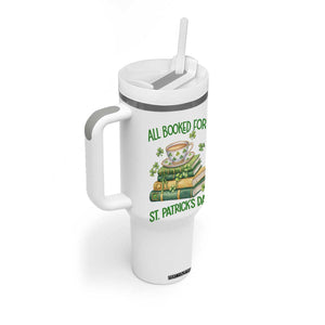 All Booked For St Patricks Day Tumbler With Handle Gift For Book Lovers TS12 Print Your Wear