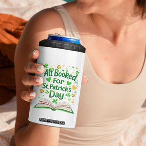 All Booked For St Patricks Day 4 in 1 Can Cooler Tumbler Irish Bookworm Gift TS12 Print Your Wear