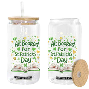 All Booked For St Patricks Day Glass Can Irish Bookworm Gift TS12 Print Your Wear