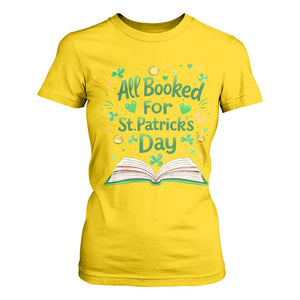 All Booked For St Patricks Day T Shirt For Women Irish Bookworm Gift TS12 Daisy Print Your Wear